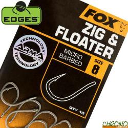 Hameçon Fox Edges Armapoint Zig & Floater (par 10) n° 6