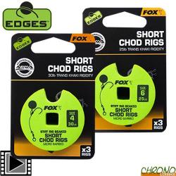 Bas de Ligne Fox Edges Stiff Chod Rig Short (par 3) n° 4