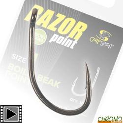 Hameçon Carp Spirit Razor Boilie Beak Point (par 10) n° 2