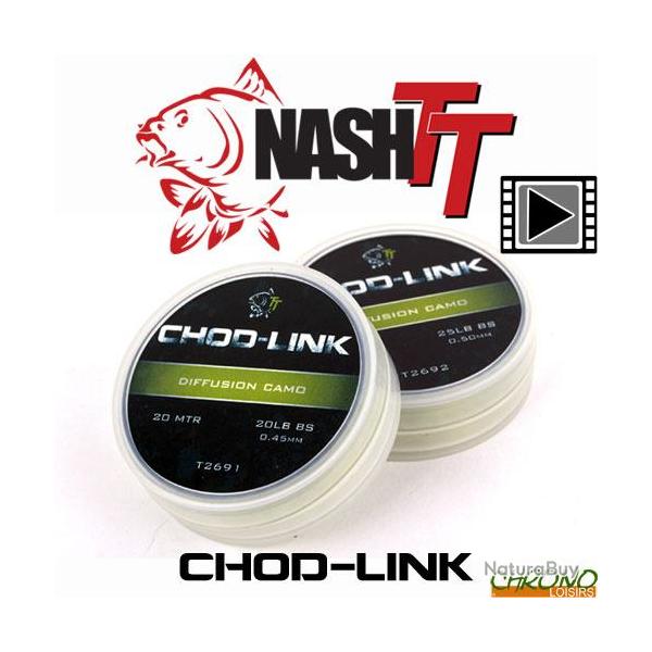 Monofilament Nash Chod-Link 20m  20lbs