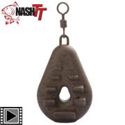 Plombs Carpe Fox Edges Flat Pear – Poids Variés De 42g à 142g – Plomb Pêche étang