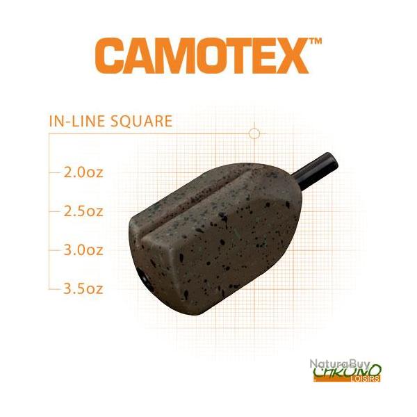 Plomb Fox In Line Square Grooved Camotex 42g