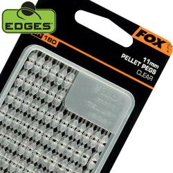 Stops Appâts Fox Edges Pellets Pegs Clear 11mm (par 180)