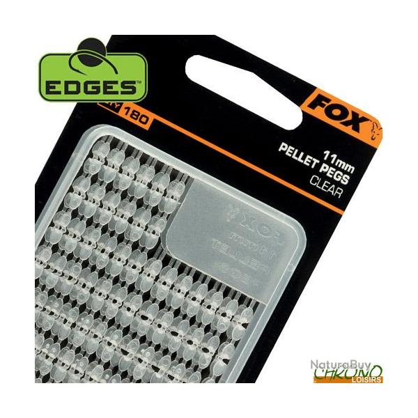 Stops Appts Fox Edges Pellets Pegs Clear 11mm (par 180)