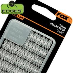 Stops Appâts Fox Edges Pellets Pegs Clear 13mm (par 134)