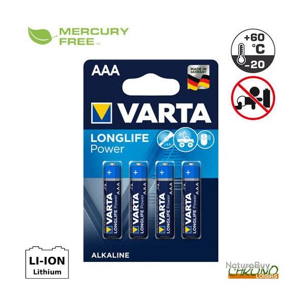 Pile Varta Longlife Power AAA LR03 1.5V (par 4)