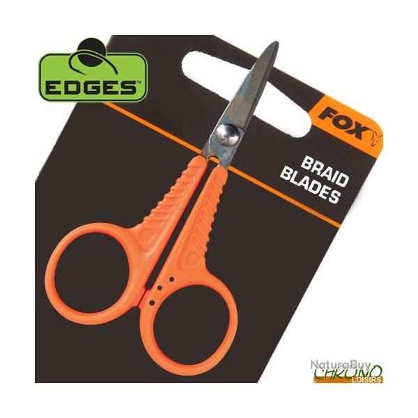 Ciseaux  Tresse Fox Edges Micro Scissors Orange