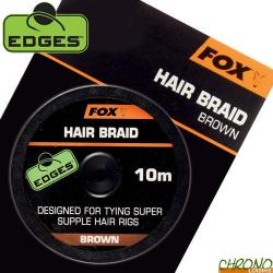 Tresse Fox Edges Hair Braid Brown 10m