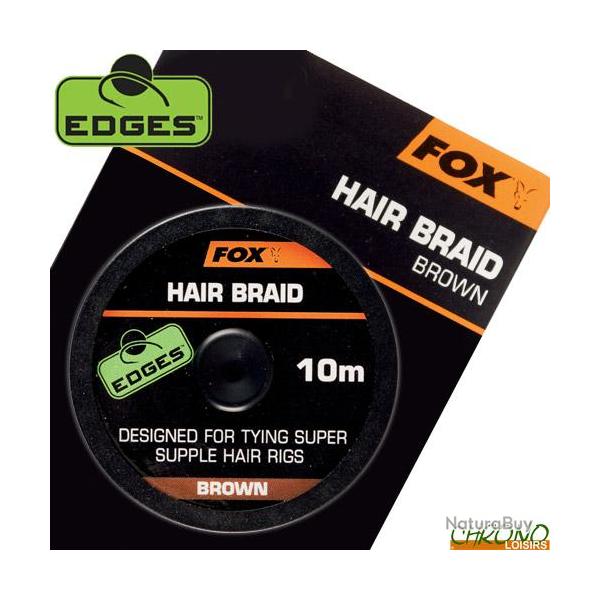 Tresse Fox Edges Hair Braid Brown 10m