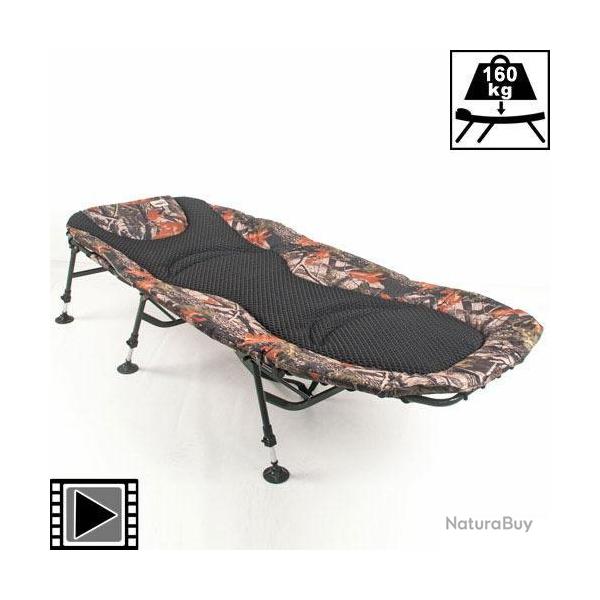 Bed Chair Carp Design Camo Line Evo 6 pieds