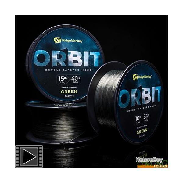 Nylon RidgeMonkey Orbit Double Tapered Mono 300m 15lbs