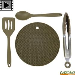 Ustensiles de cuisine Trakker Armolife Silicone (set de 4 pièces)