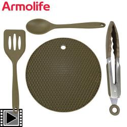 Ustensiles de cuisine Trakker Armolife Silicone (set de 4 pièces)