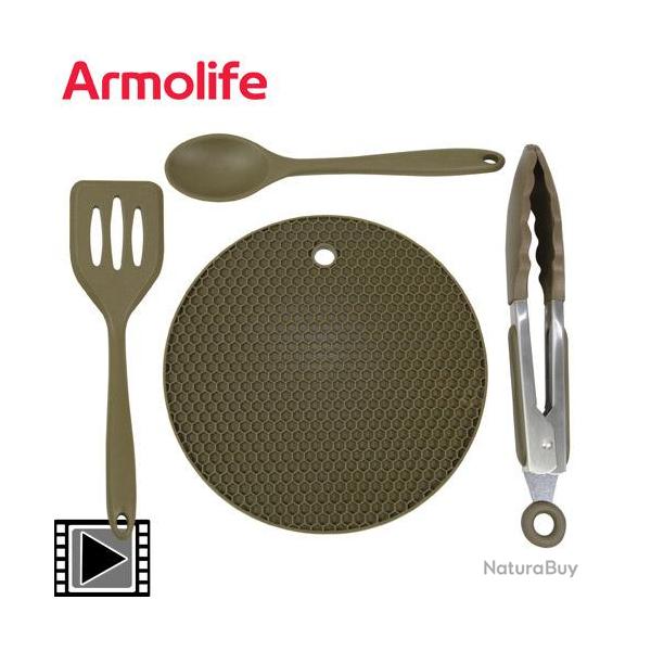 Ustensiles de cuisine Trakker Armolife Silicone (set de 4 pices)