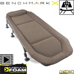 Bed Chair Avid Carp Benchmark Lite Memory Foam 6 pieds