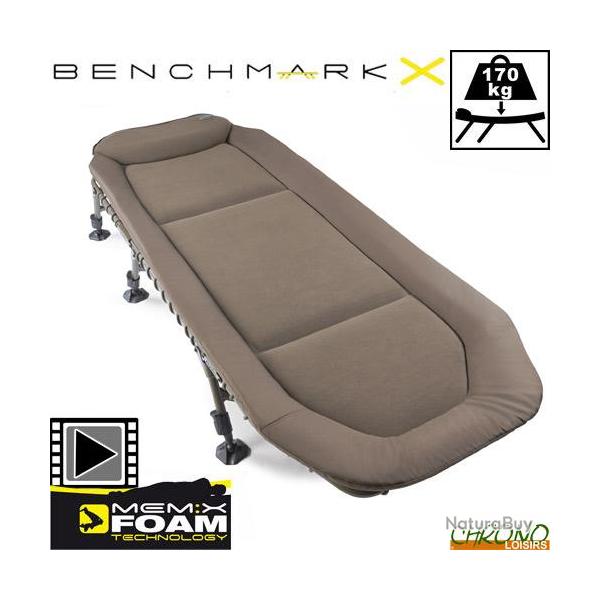 Bed Chair Avid Carp Benchmark Lite Memory Foam 6 pieds