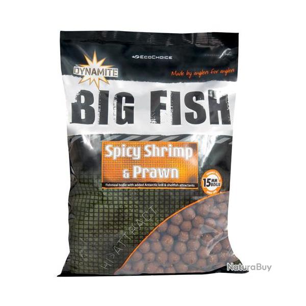 Bouillettes Dynamite Baits Spicy Shrimp & Prawn 15mm 1.8kg