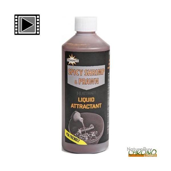 Attractant Dynamite Baits Spicy Shrimp & Prawn 500ml