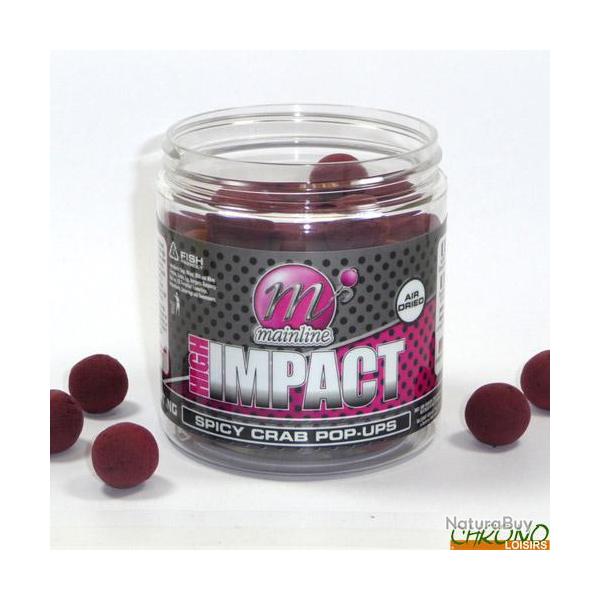 Pop Ups Mainline High Impact Spicy Crab 15mm 250ml