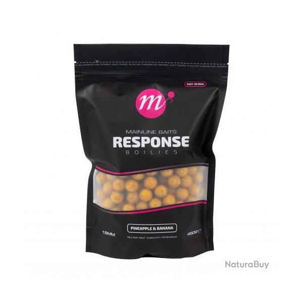 Bouillettes Mainline Response Pineapple & Banana 15mm 450g