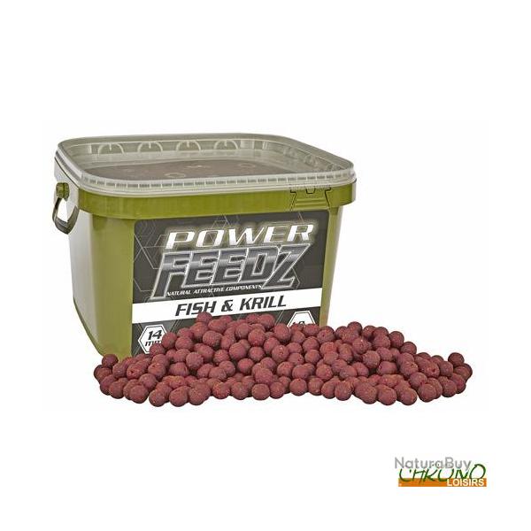 Bouillettes Starbaits Power Feedz Fish & Krill 14mm 1.8kg