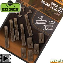 Kit Montage Fox Edges Drop Off Inline Lead Kit Camo (par 5)