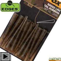 Tétine Fox Egdes Naked Line Tail Rubbers Camo (par 10)