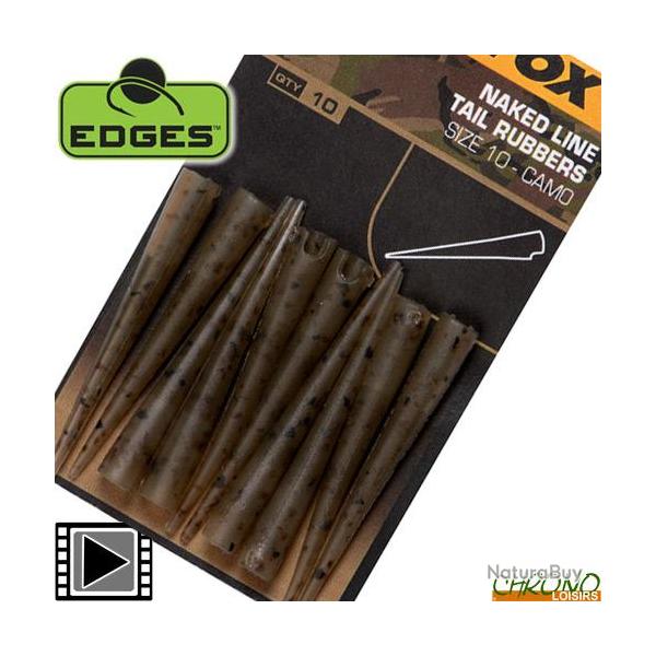 Ttine Fox Egdes Naked Line Tail Rubbers Camo (par 10)