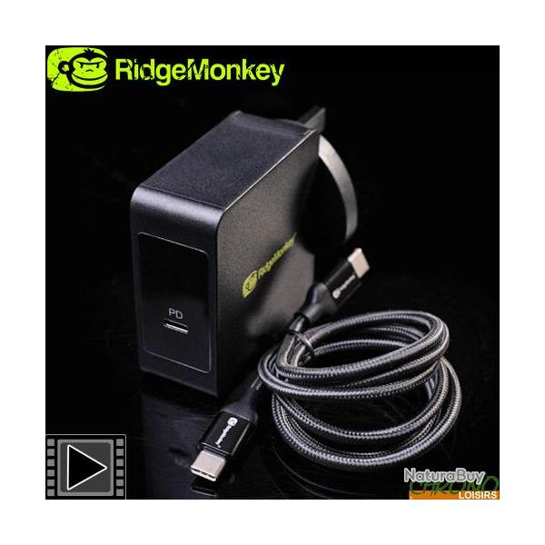 Chargeur RidgeMonkey USB-C Power Delivery 60W