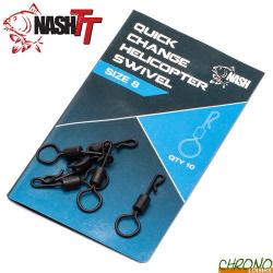 Emerillon Nash Quick Change Heli Swivel T8 (par 10)