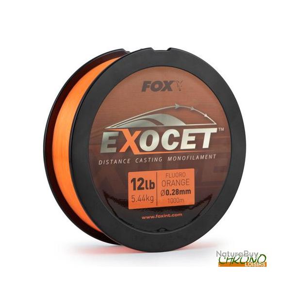 Nylon Fox Exocet Fluoro Orange 1000m 0.26mm 4.9kg