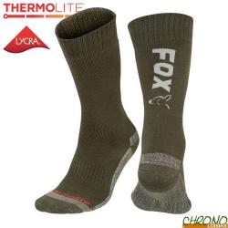 Chaussettes Fox Green/Silver Thermolite Long Socks 40/43