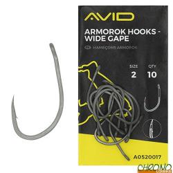 Hameçon Avid Carp Armorok Wide Gape (par10)  n° 2