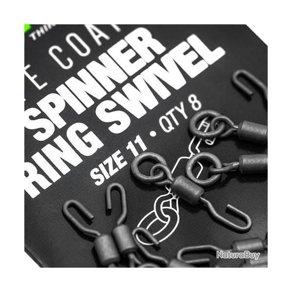 Emerillon à Anneau Korda PTFE Spinner Ring Swivel T11 (par 8)