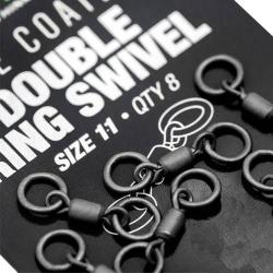 Emerillon à Anneau Korda PTFE Double Ring Swivel T11 (par 8)