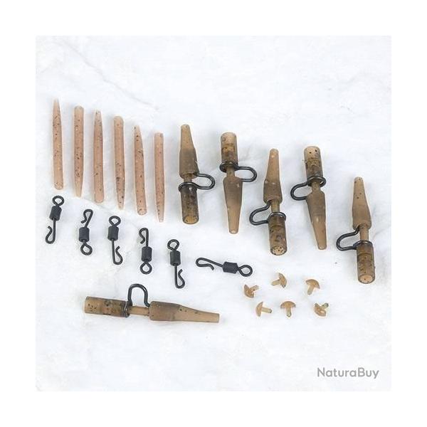 Clip Plomb Extra Carp Heavy Lead Clip Set Camou (par 6)