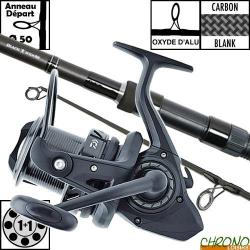 Ensemble Daiwa Black Widow 50mm 12' 3lbs