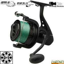 Moulinet Okuma Bomber Spod BBS-7000SB + Tresse