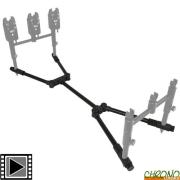 Support Cannes à Pêche Paradox Rod Pod 3 Positions - Réglable Avec Niveau à Bulle - Pour Carpe