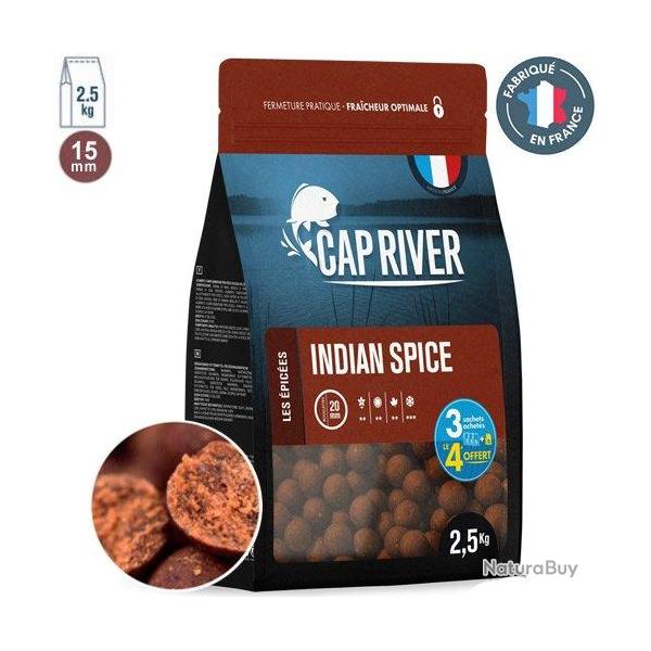 Bouillettes Cap River Indian Spice 15mm 2.5kg