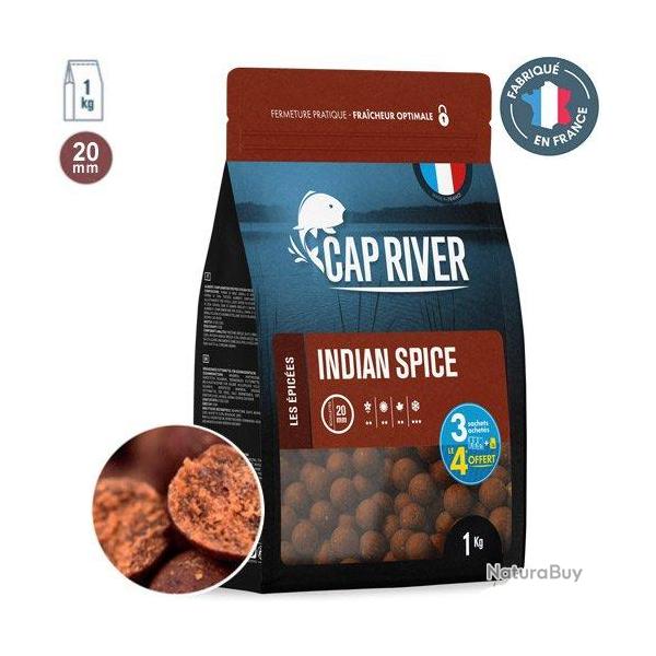 Bouillettes Cap River Indian Spice 20mm 1kg