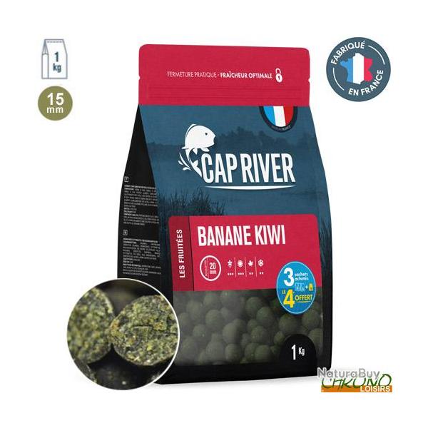 Bouillettes Cap River Banane Kiwi 15mm 1kg