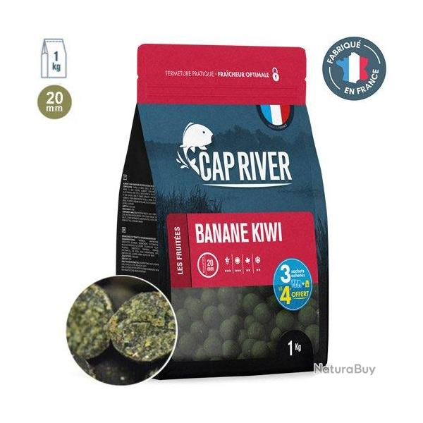 Bouillettes Cap River Banane Kiwi 20mm 1kg