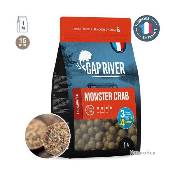 Bouillettes Cap River Monster Crab 15mm 1kg