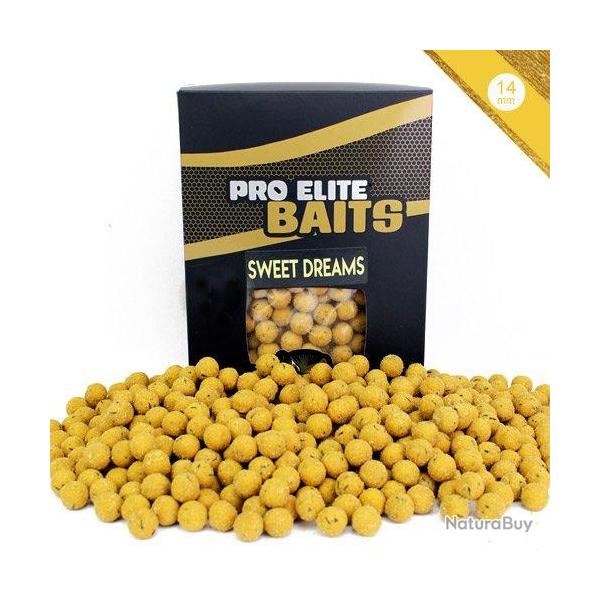 Bouillettes Pro Elite Baits Gold Sweet Dreams 14mm 1kg