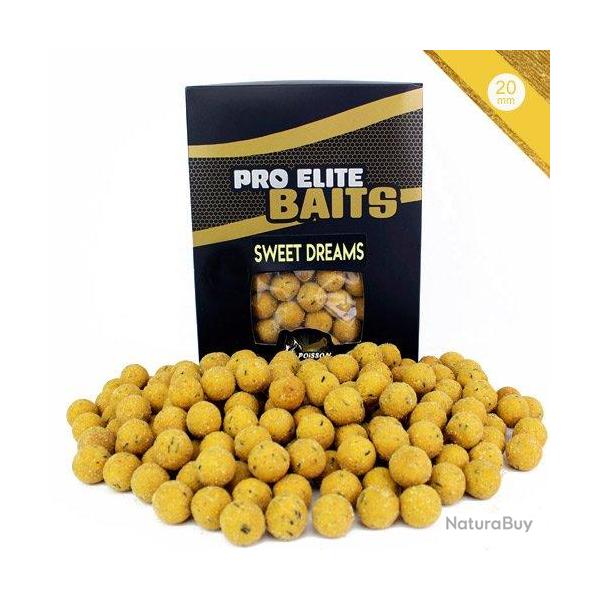 Bouillettes Pro Elite Baits Gold Sweet Dreams 20mm 1kg