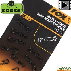 Emerillon Fox Edges Kwik Change Mini Hook T11 (par 10)