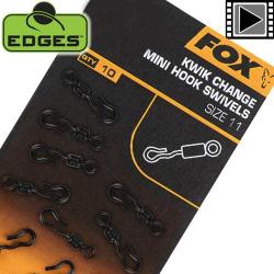 Emerillon Fox Edges Kwik Change Mini Hook T11 (par 10)