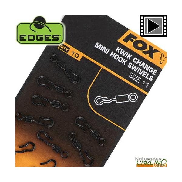 Emerillon Fox Edges Kwik Change Mini Hook T11 (par 10)