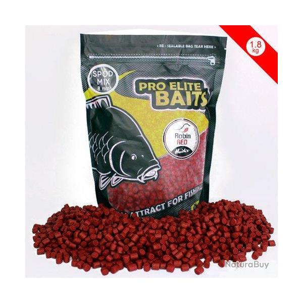 Pellets Pro Elite Baits Robin Red Spod Mix 8mm 1.8kg